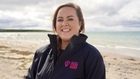 Ambassador Laura Hillis at her "Spot", Cranfield Beach